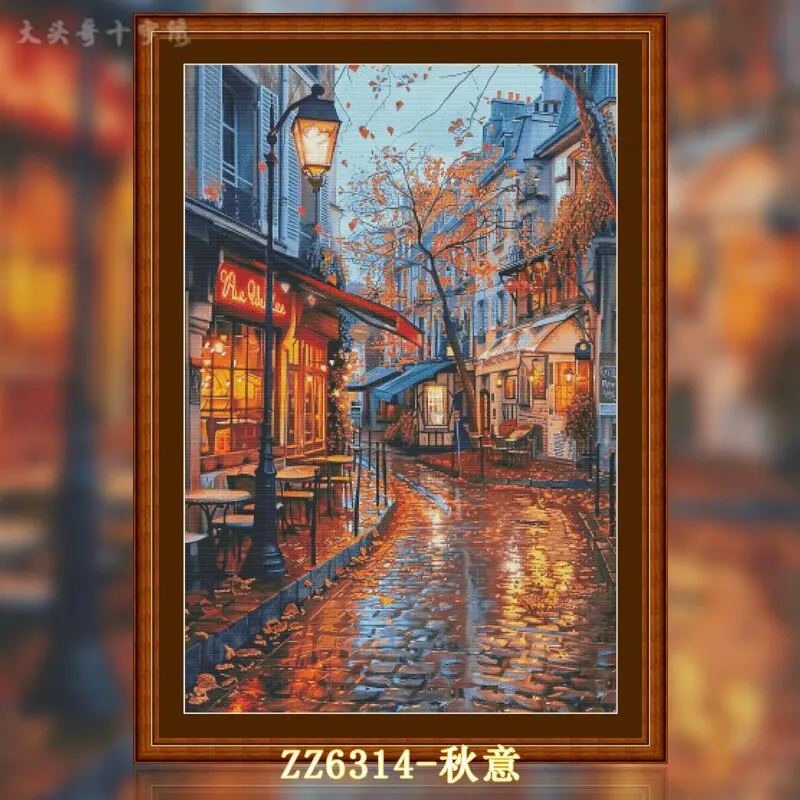 Embroidery Meaning - [ZZ6314-Autumn Meaning] Stamped Cross Stitch Kit