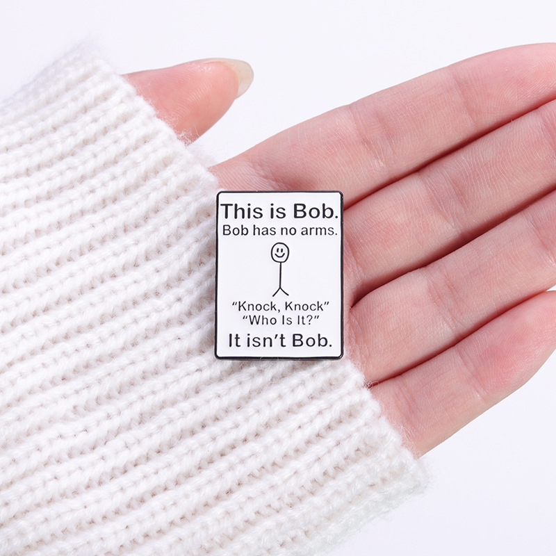 Embroidery Initials - Funny Quotes Enamel Pins Custom English