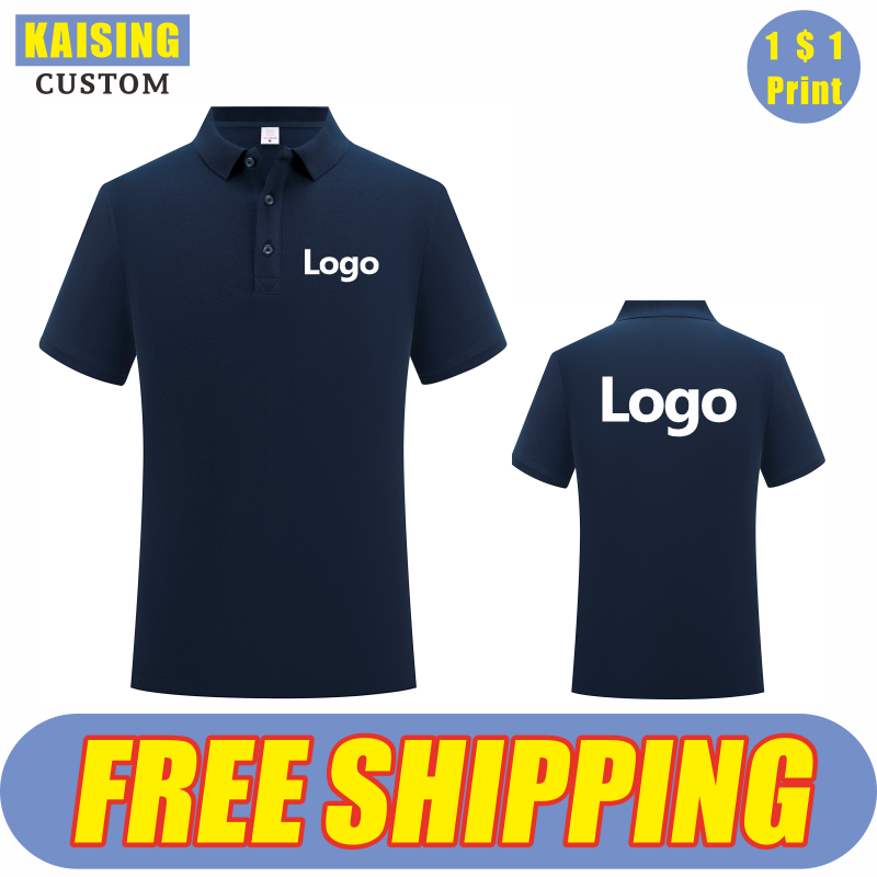 Embroidery Men Shirt - KAISING High-Quality Pure Cotton Polo Shirt