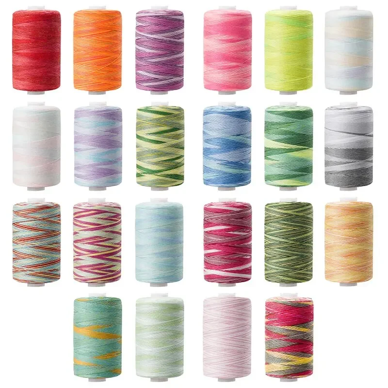 Embroidery Generator - Rainbow Variegated Sewing Thread, 40S/2 Hand