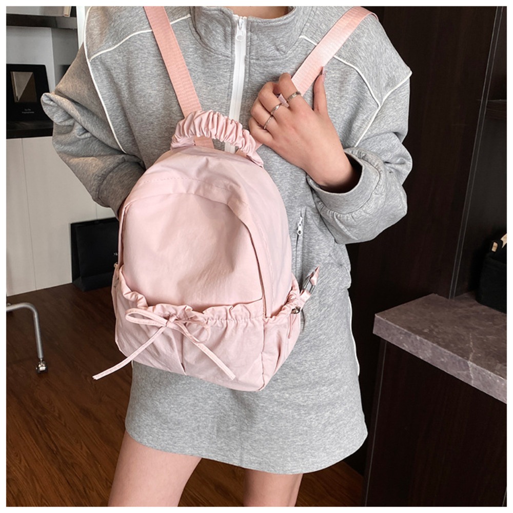 Japanese Style Women's Backpac - Embroidery Simple ulasan dan harga