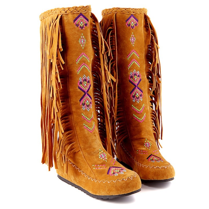 Tassel Boots Handmade Embroide - Embroidery Yes ulasan dan harga