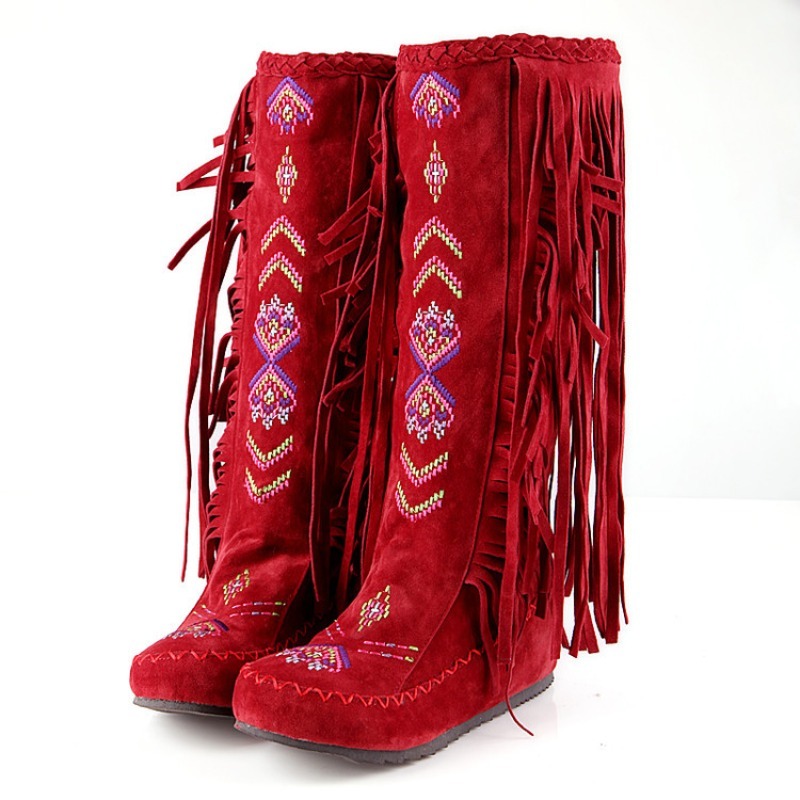 Tassel Boots Handmade Embroide - Embroidery Yes ulasan dan harga