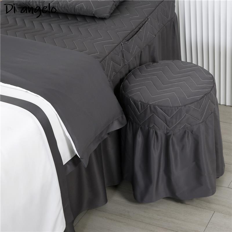 Custom Size Logo 4-7PCS Embroi - Embroidery Quilt Cover ulasan dan harga