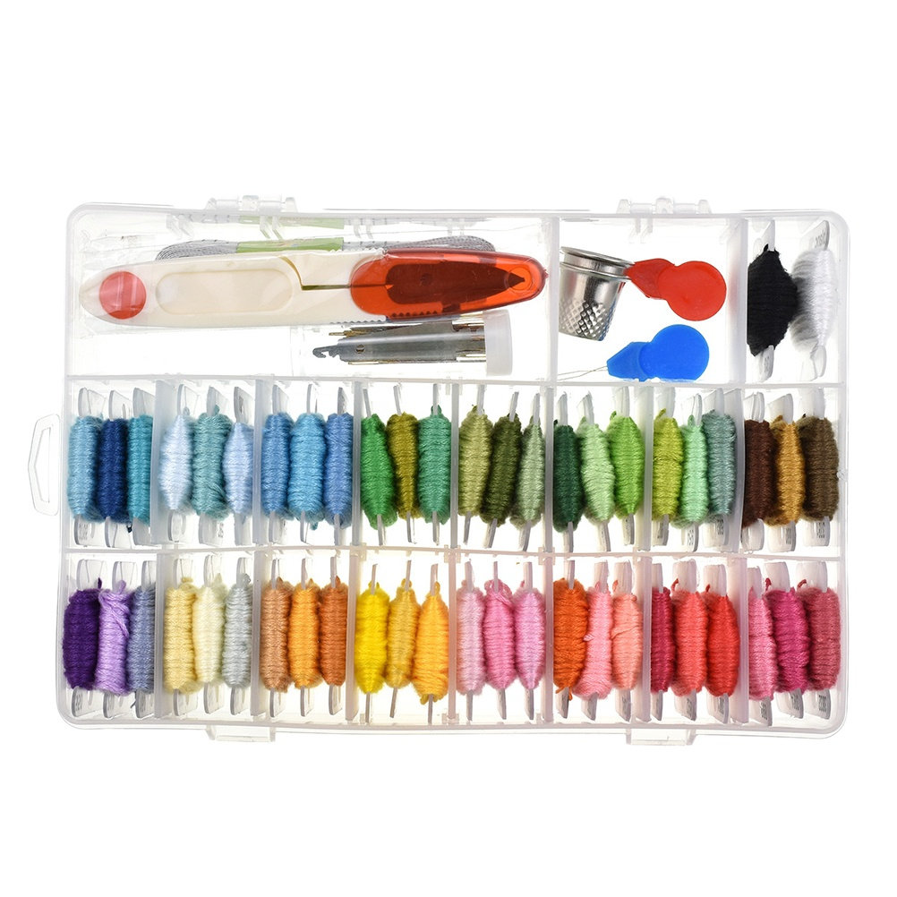 50 Assorted Embroidery Kit Sup - Embroidery Free Pattern ulasan dan harga