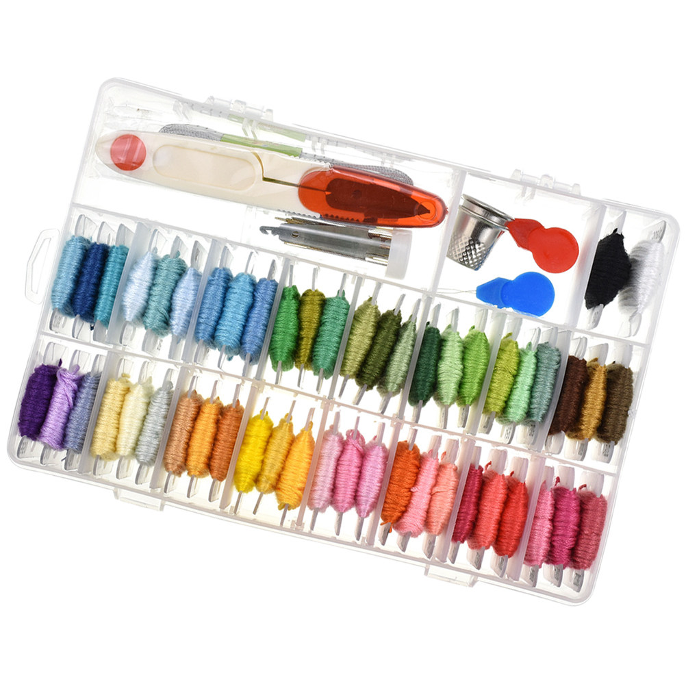 50 Assorted Embroidery Kit Sup - Embroidery Free Pattern ulasan dan harga