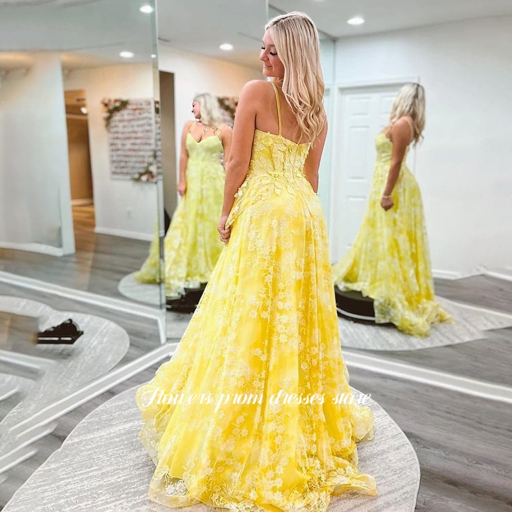 Flowers Yellow Party Dress App - Embroidery Yellow Flower ulasan dan harga