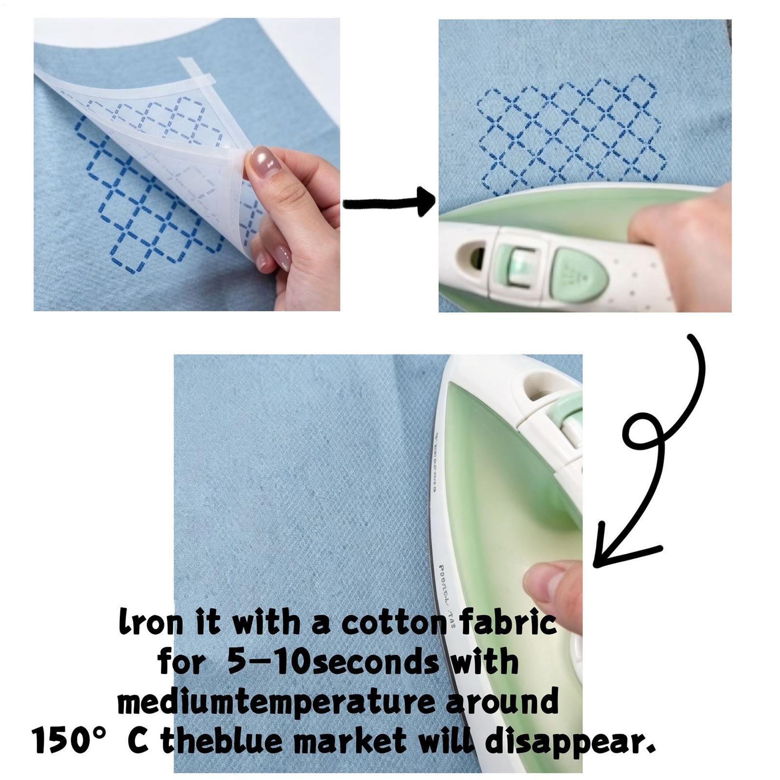 40g/can Heat Erasable Fabric C - Embroidery Free Pattern ulasan dan harga
