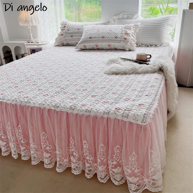 Cotton Lace Embroidery Thicken - Embroidery Quilt Cover ulasan dan harga