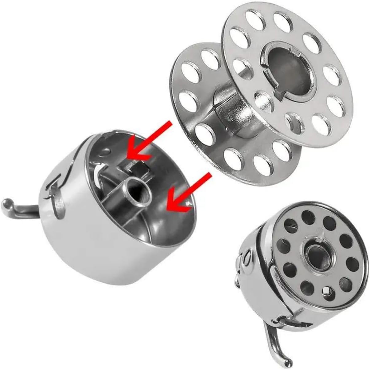 2 Bobbin Case And 8 Metal Bobb - Embroidery Generator ulasan dan harga