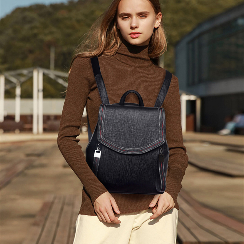 Fashion Thread Women Backpack  - Embroidery Simple ulasan dan harga
