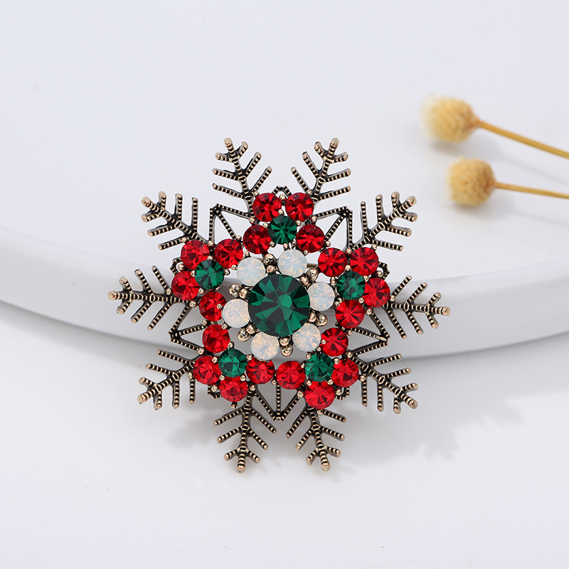 Christmas series jewelry brooc - Embroidery Eyebrow ulasan dan harga