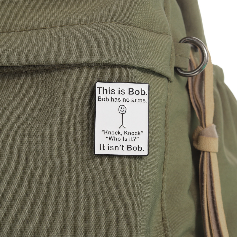 Funny Quotes Enamel Pins Custo - Embroidery Initials ulasan dan harga
