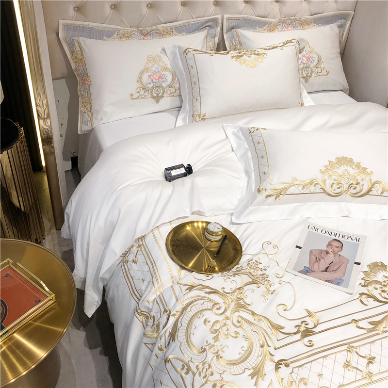 Queen Super King size Bedding  - Embroidery Quilt Cover ulasan dan harga