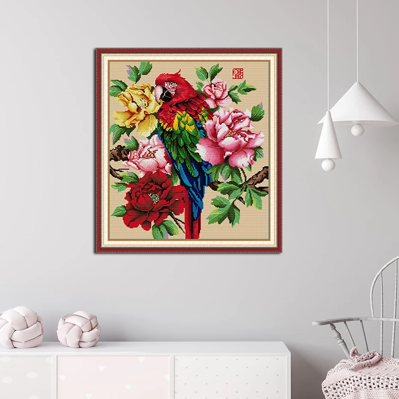 Joy Sunday Beautiful Parrot Pa - Embroidery Meaning ulasan dan harga