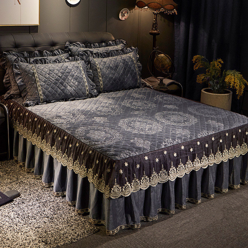 AI WINSURE-Embroidery Lace Vel - Embroidery Quilt Cover ulasan dan harga
