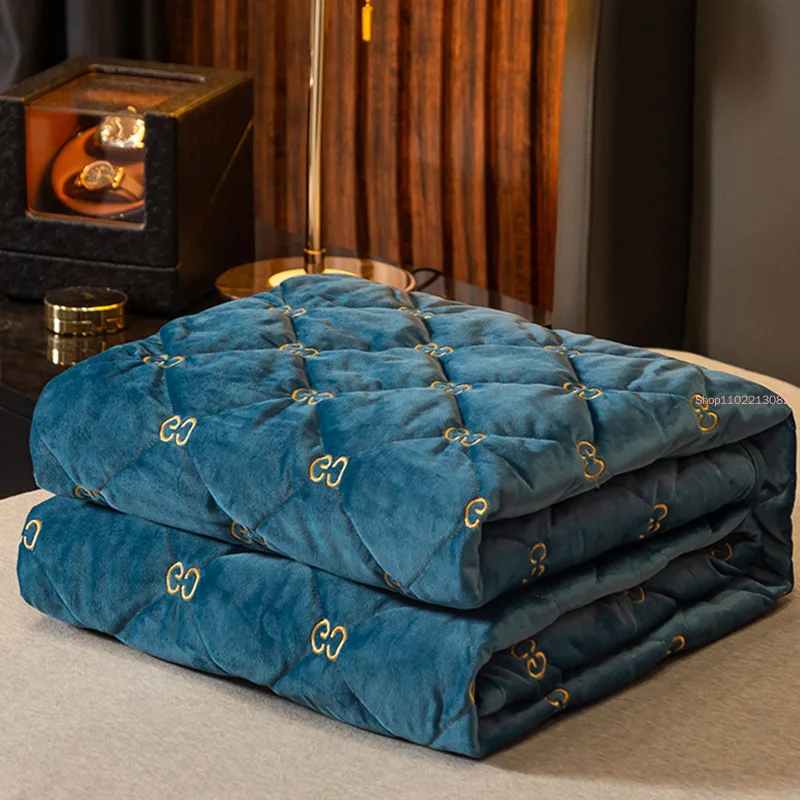 Embroidery Mattress Cover Thic - Embroidery Quilt Cover ulasan dan harga