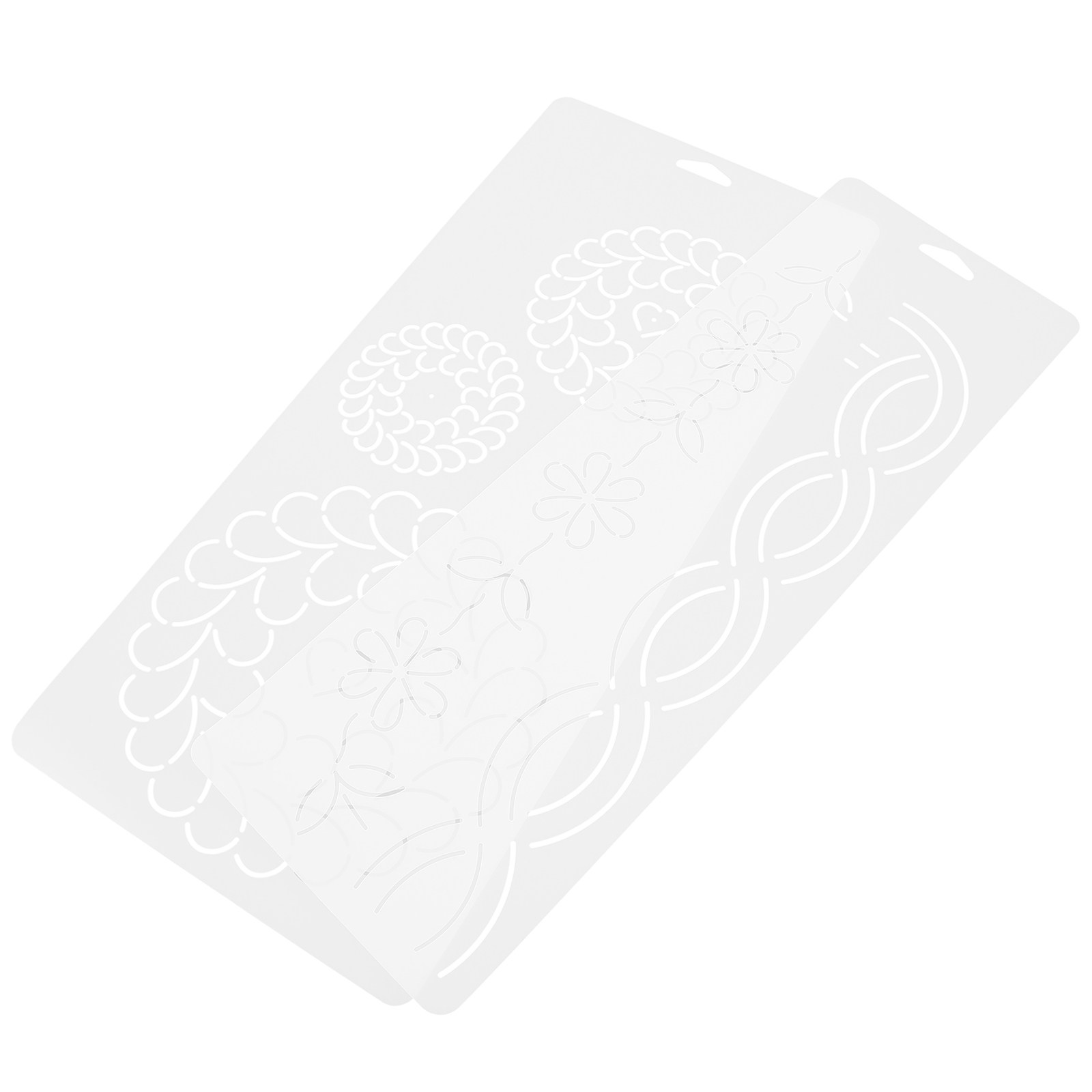 2Pcs Quilting Templates Set Tr - Embroidery Free Pattern ulasan dan harga