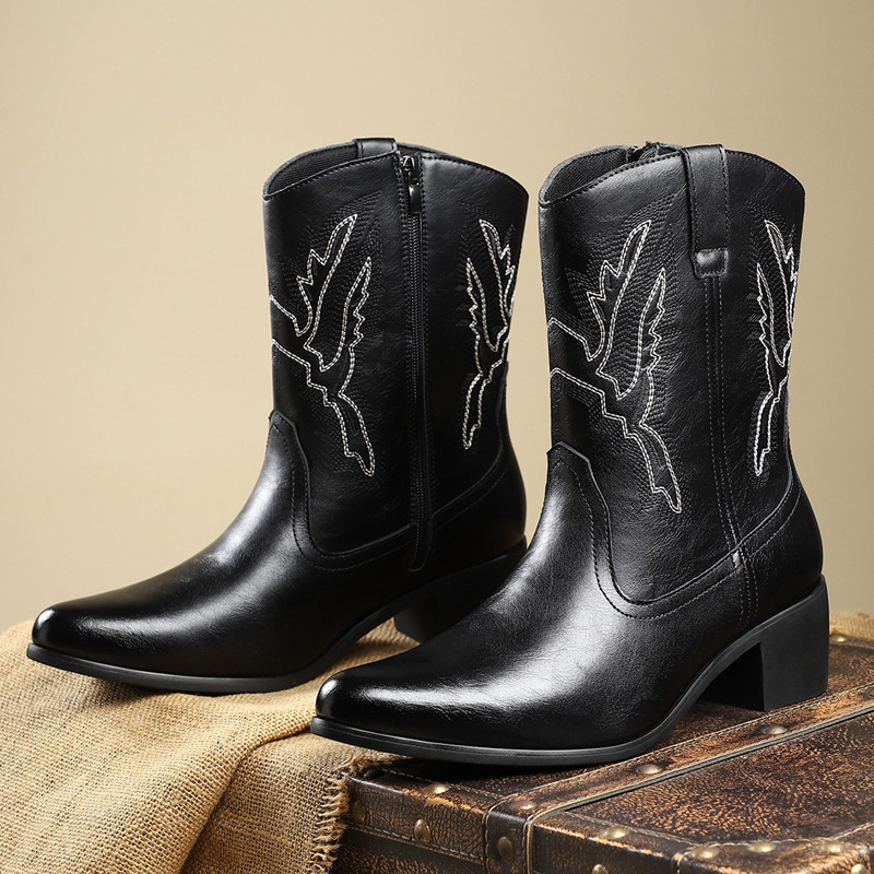 2026 Men Classic Retro Western - Embroidery Yes ulasan dan harga