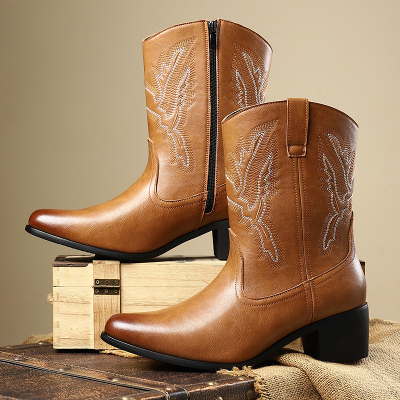 2026 Men Classic Retro Western - Embroidery Yes ulasan dan harga