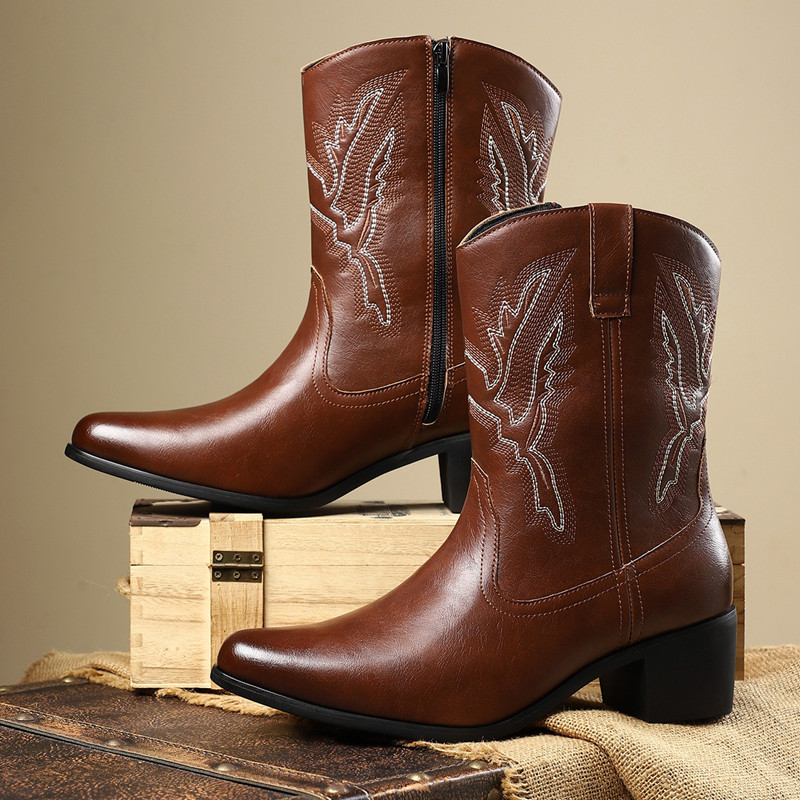 2026 Men Classic Retro Western - Embroidery Yes ulasan dan harga