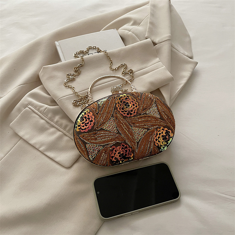 Retro Sequin Embroidery Flower - Embroidery Yellow Flower ulasan dan harga