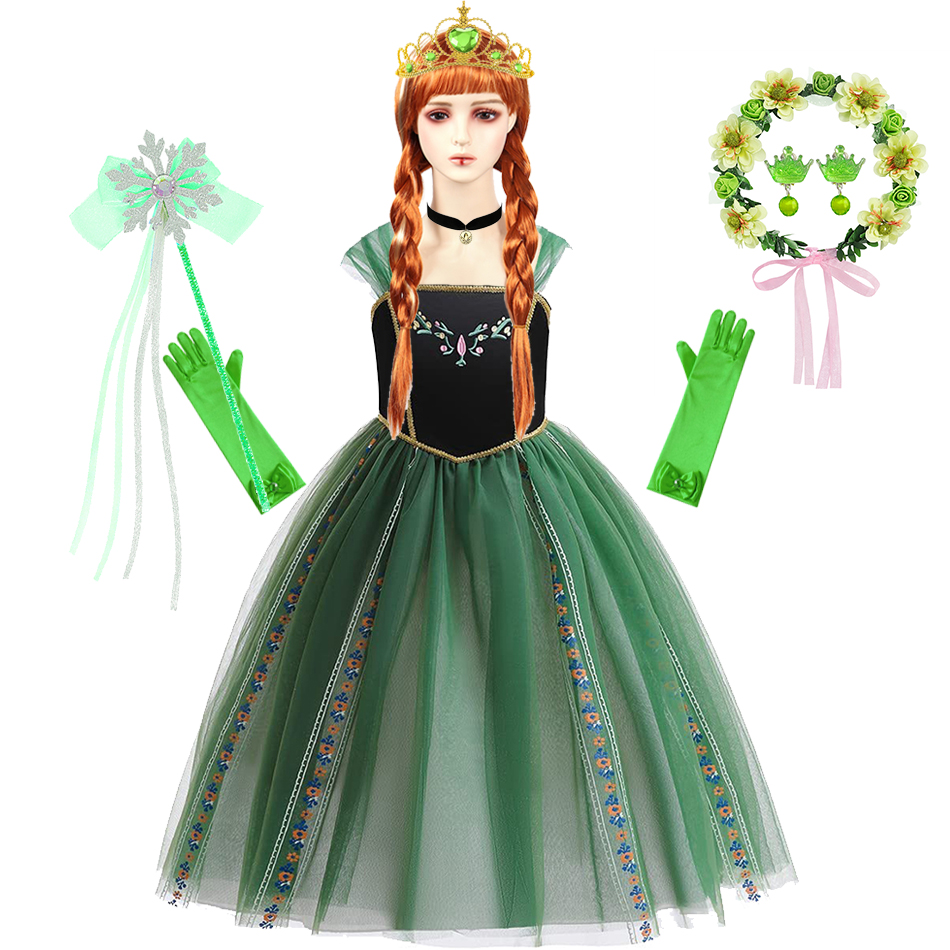 Dress For Anna Cosplay Princes - Embroidery Jersey ulasan dan harga