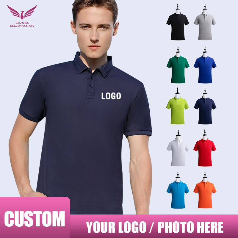Personality Customization Polo - Embroidery Men Shirt ulasan dan harga