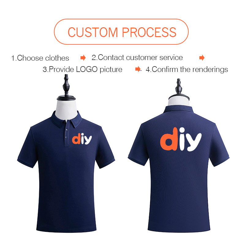 Personality Customization Polo - Embroidery Men Shirt ulasan dan harga