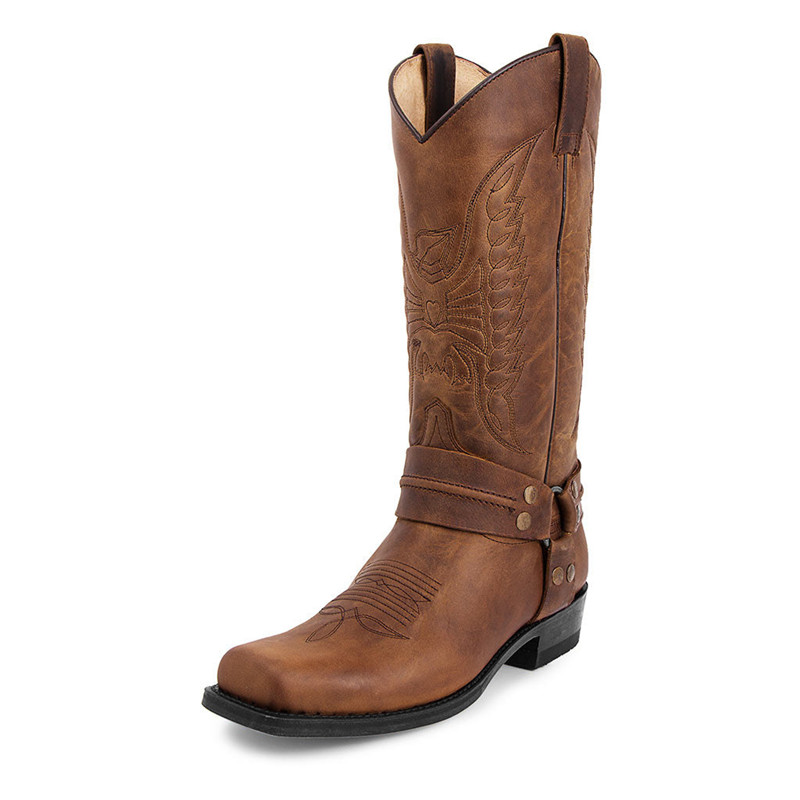 New Men's Motorcycle Boots Fas - Embroidery Yes ulasan dan harga