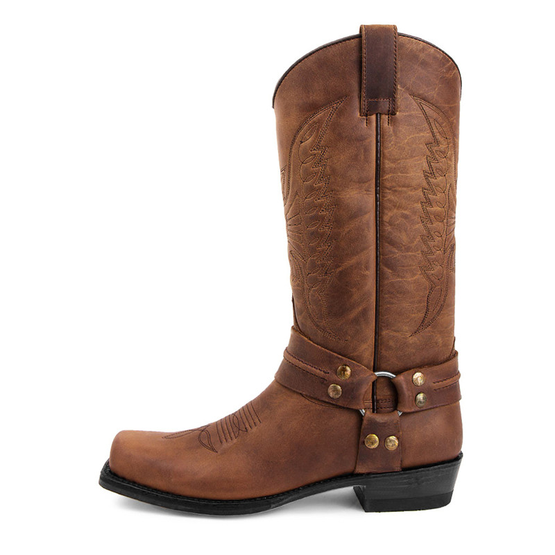 New Men's Motorcycle Boots Fas - Embroidery Yes ulasan dan harga