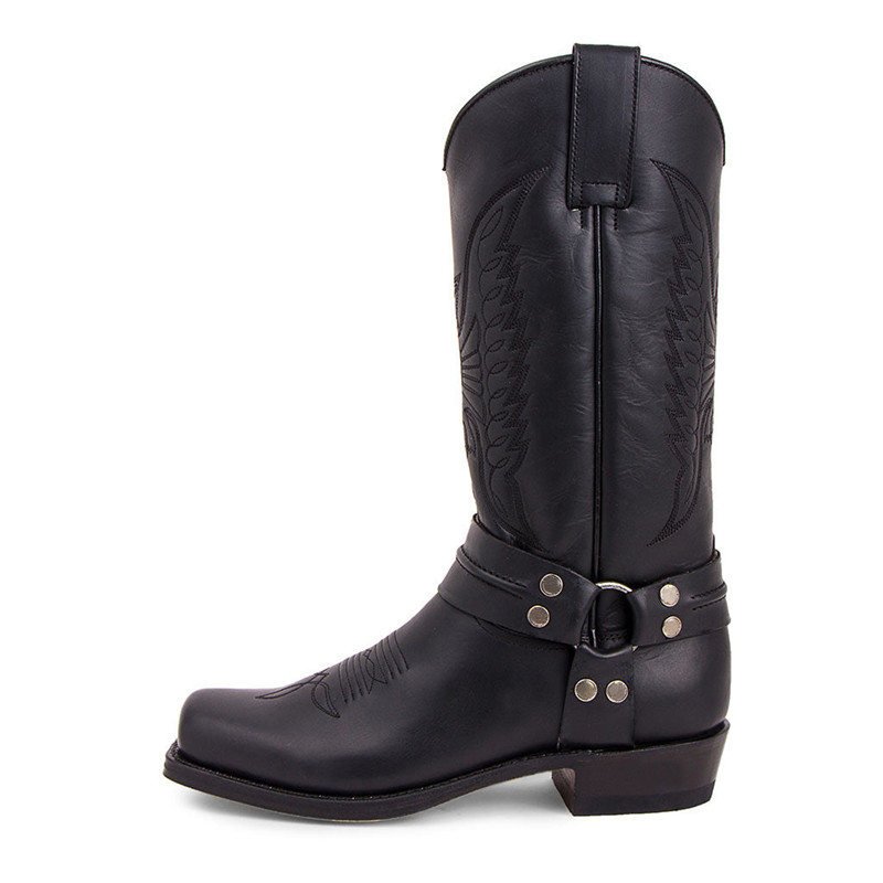 New Men's Motorcycle Boots Fas - Embroidery Yes ulasan dan harga