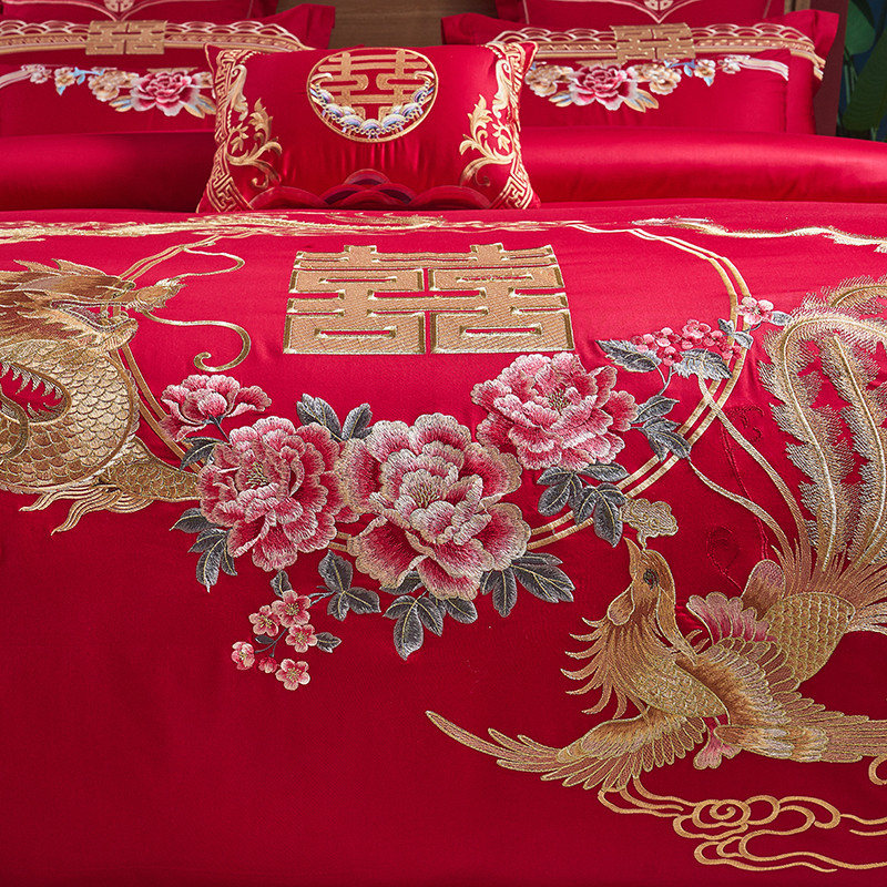 100% Cotton Bedding Set Luxury - Embroidery Quilt Cover ulasan dan harga