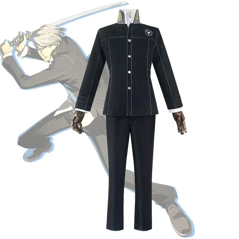 Persona 4 Narukami Yuu Cosplay - Embroidery Men Shirt ulasan dan harga