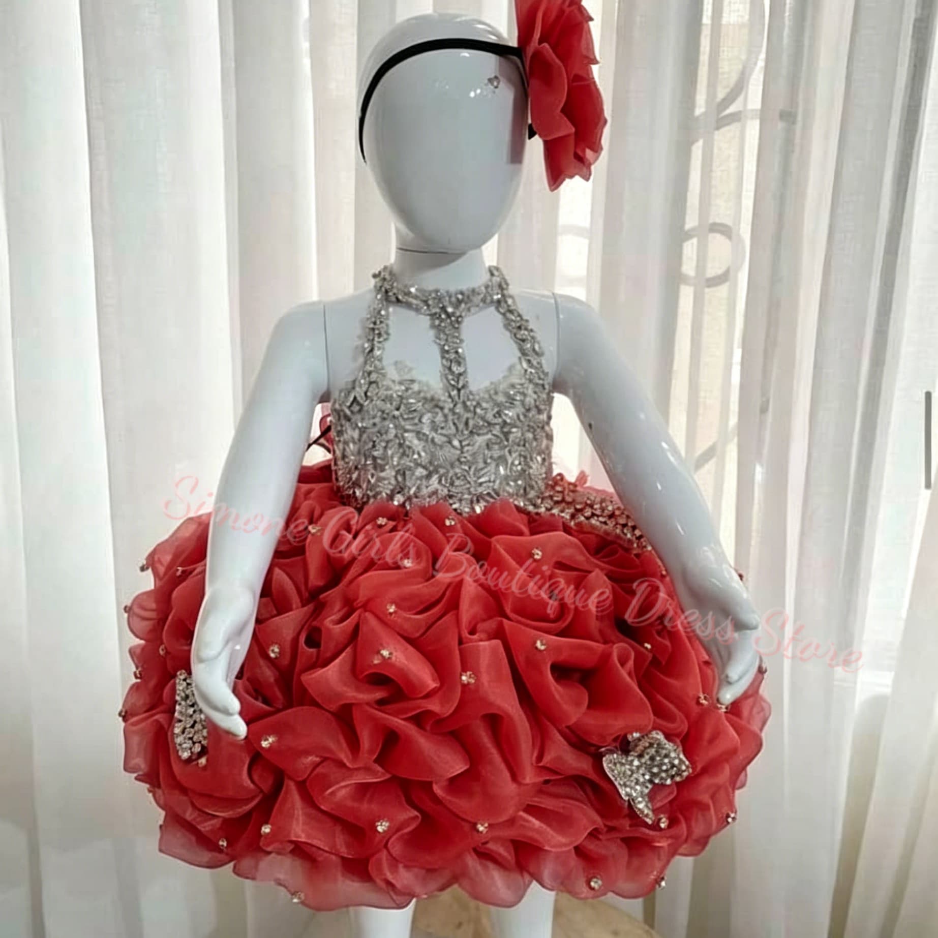 Yellow Ruffles Flower Girl Dre - Embroidery Yellow Flower ulasan dan harga