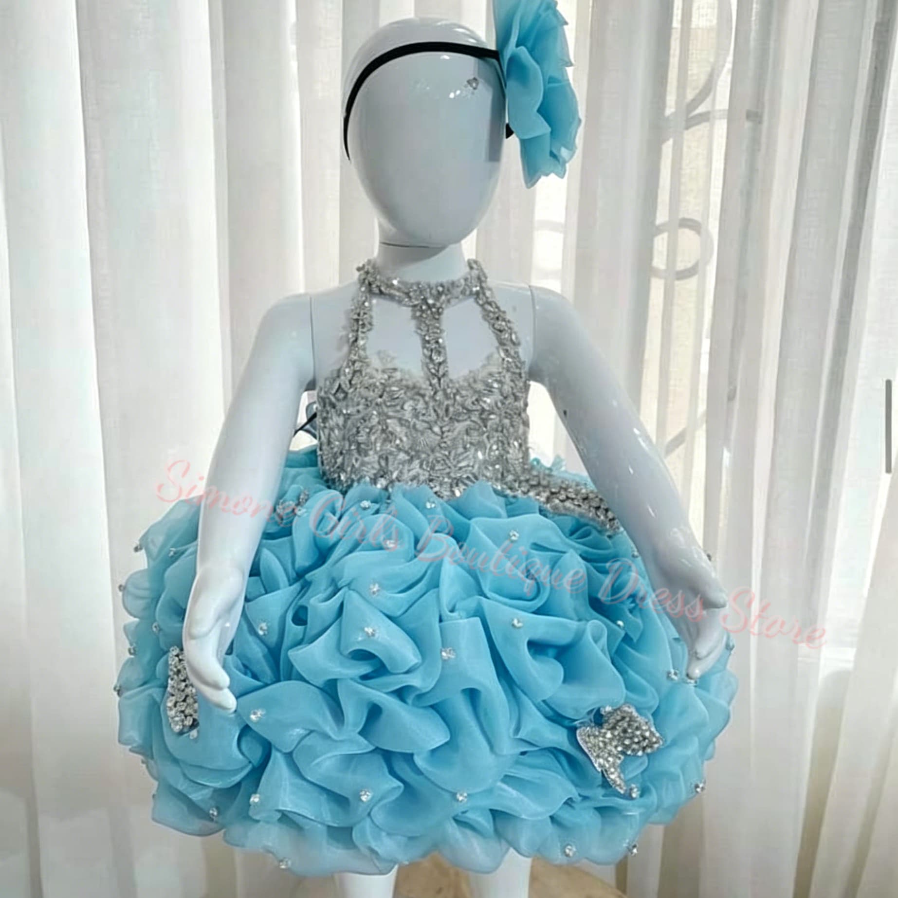 Yellow Ruffles Flower Girl Dre - Embroidery Yellow Flower ulasan dan harga