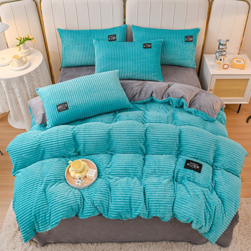 3pcs Duvet Cover Winter Warm B - Embroidery Quilt Cover ulasan dan harga
