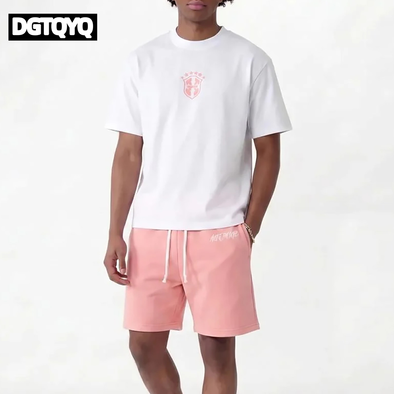 Man's Summer New Pink Embroide - Embroidery Men Shirt ulasan dan harga