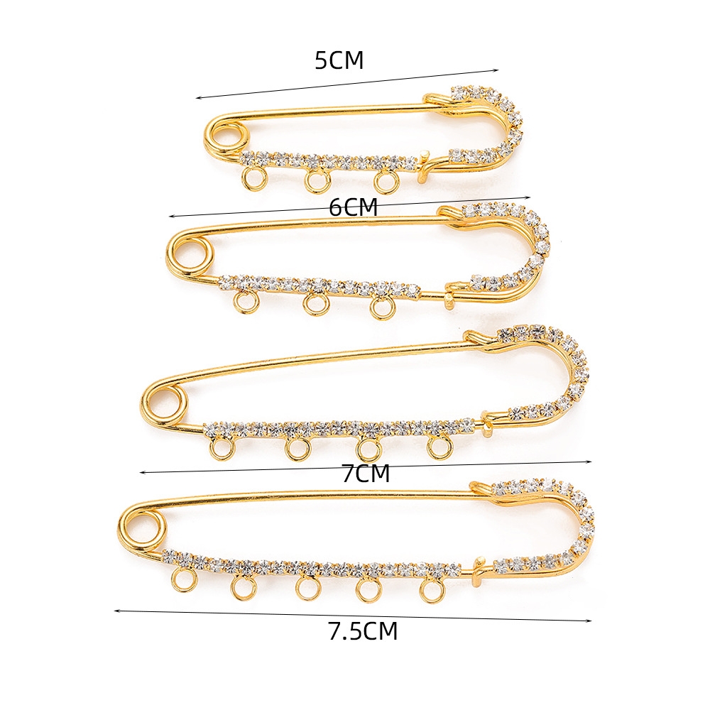 5pcs Rhinestone Charms Safety  - Embroidery Simple ulasan dan harga