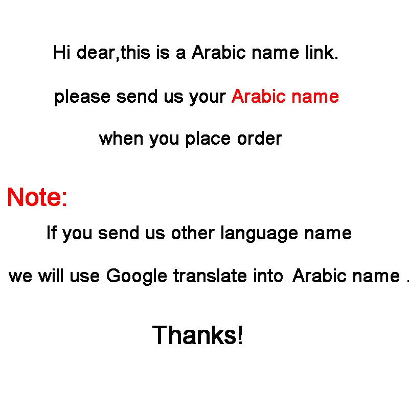 Goxijite Customized Arabic Nam - Embroidery Initials ulasan dan harga