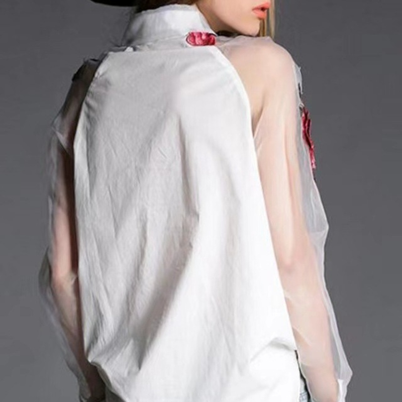 Womn's Fashion Floral Embroide - Embroidery Jersey ulasan dan harga