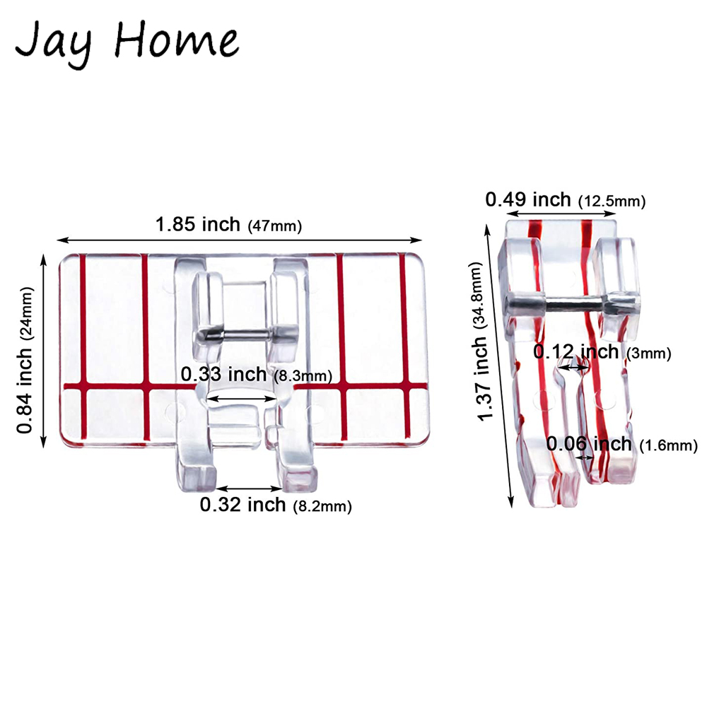 1/2Pcs Border Guide Presser Fo - Embroidery Generator ulasan dan harga