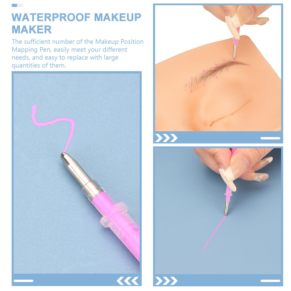 3Pcs Eyebrow Mapping Pen Profe - Embroidery Eyebrow ulasan dan harga