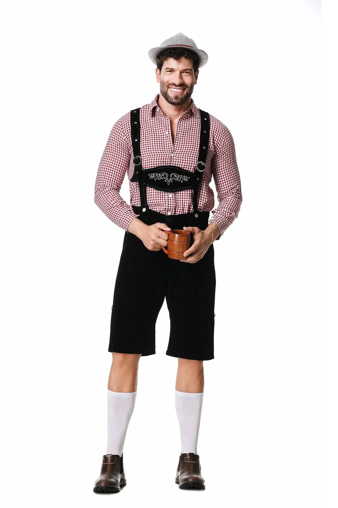 Germany Munich Traditional Okt - Embroidery Men Shirt ulasan dan harga