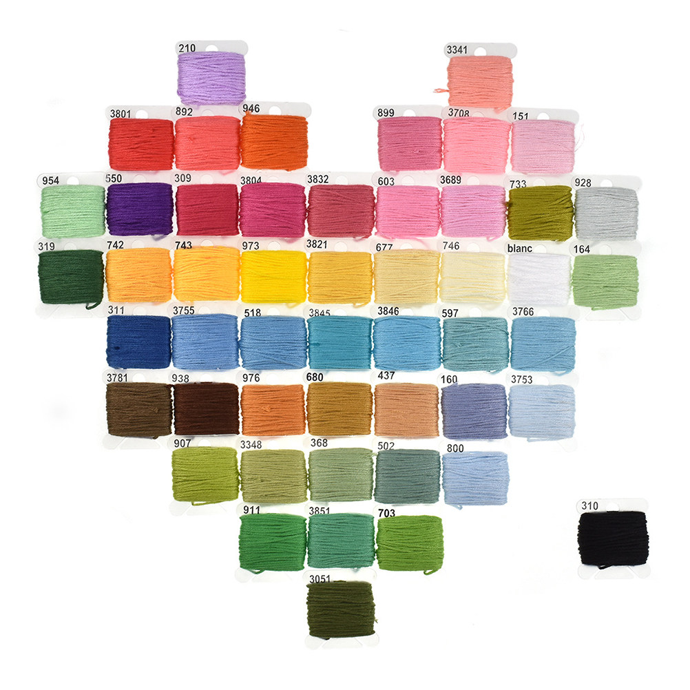 50 Assorted Embroidery Kit wit - Embroidery Free Pattern ulasan dan harga