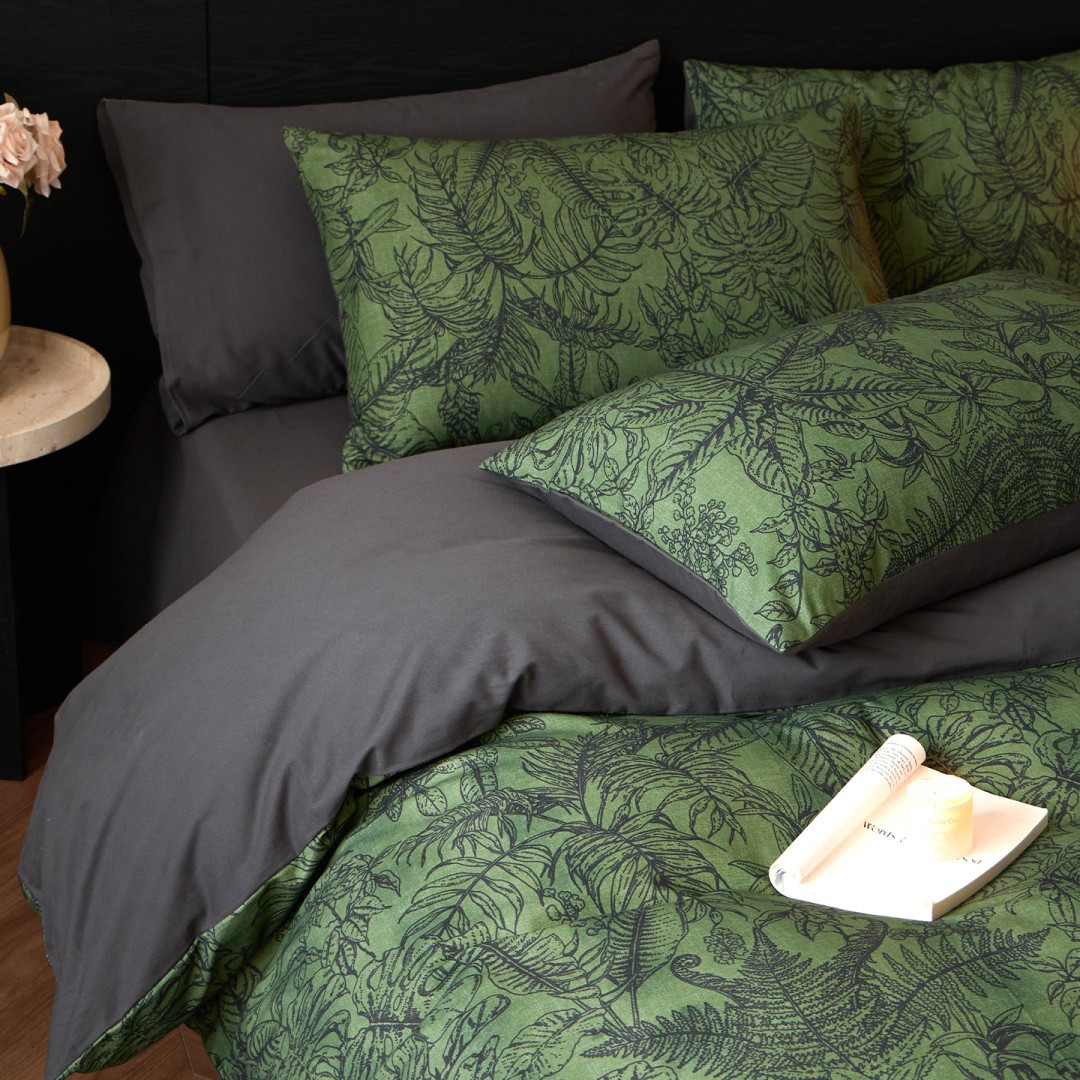 Duvet Cover Bed Linen Set Shee - Embroidery Quilt Cover ulasan dan harga