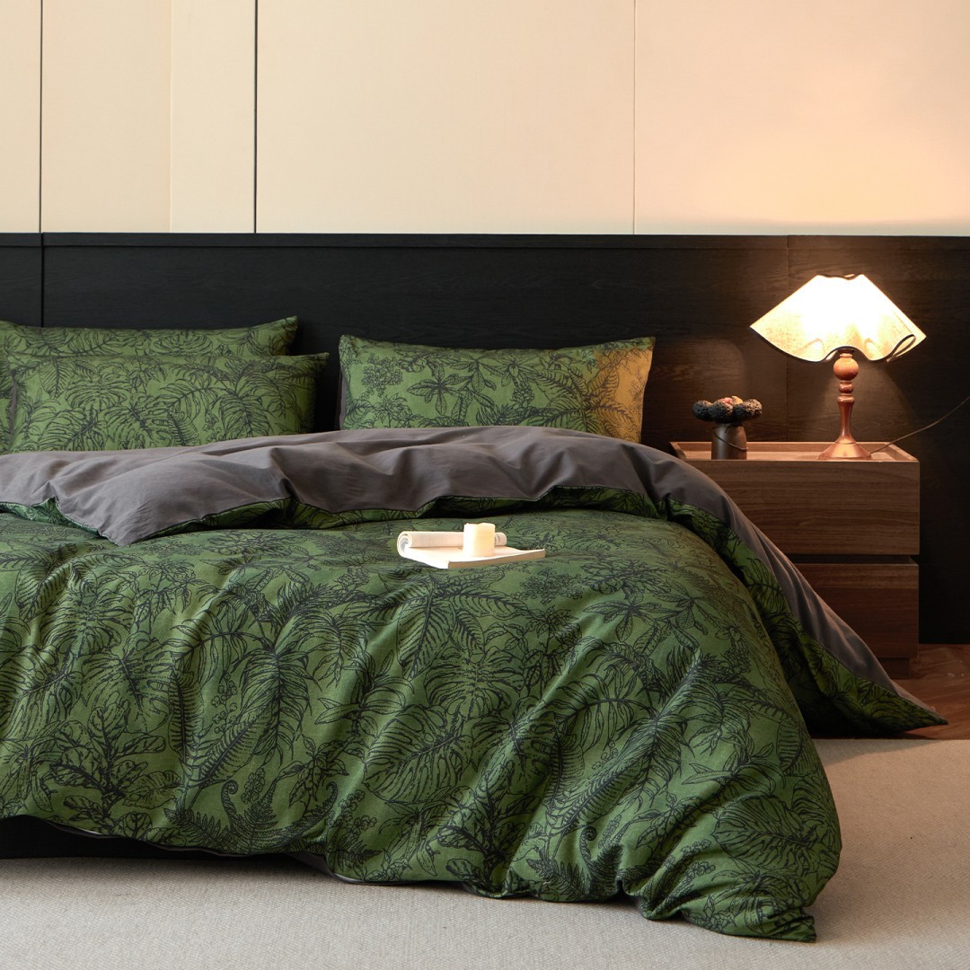 Duvet Cover Bed Linen Set Shee - Embroidery Quilt Cover ulasan dan harga