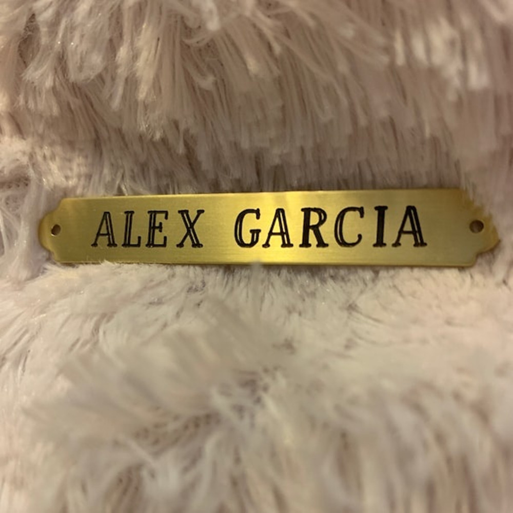 Custom Engraved Stainless Stee - Embroidery Alphabet ulasan dan harga