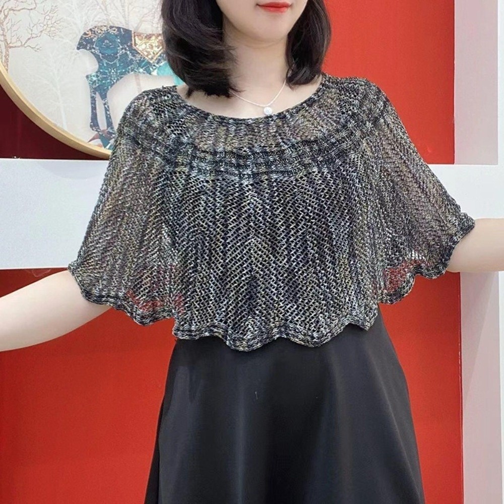 Pullover Style Crochet Shawl P - Embroidery Simple ulasan dan harga
