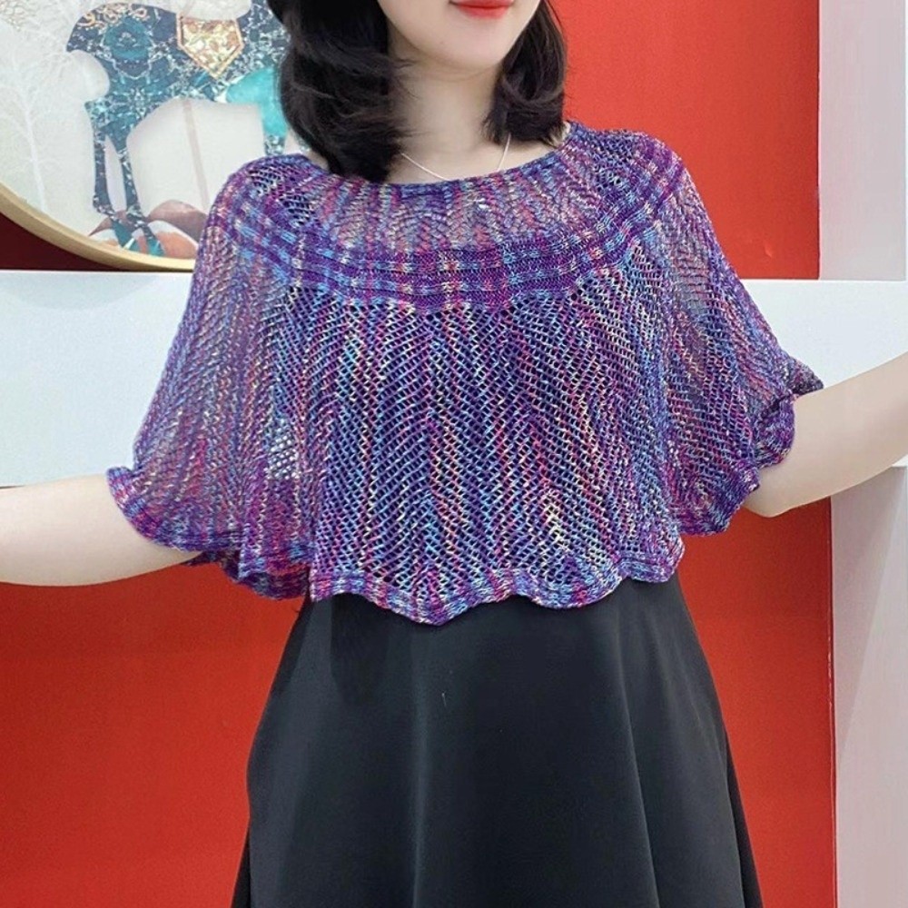 Pullover Style Crochet Shawl P - Embroidery Simple ulasan dan harga